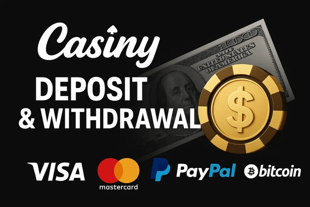 Casiny Casino Deposit and Withdrawal Methods in Australia